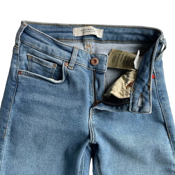 Scotch & Soda Amsterdam Blauw Denim Skinny Jeans Blue Size 25W 32L LA BOHEMIENNE - Picture 4 of 10